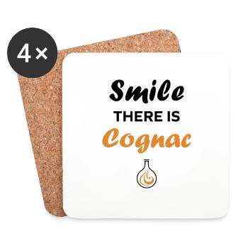 cognac - Coasters (set of 4) - white - Front