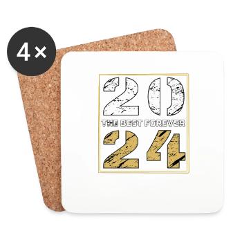 THE BEST FOREVER 2024 - Coasters (set of 4) - white - Front