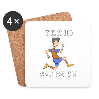 JOGGEN - Untersetzer (4er-Set) - Weiß - Vorne