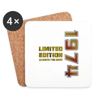 YEAR 1974 - Coasters (set of 4) - white - Front