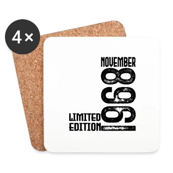 November 1968 Anniversary Gift. November 1968. - Coasters (set of 4) - white - Front