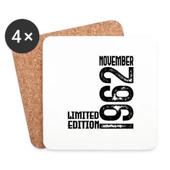 November 1962 Geschenk zum Jahrestag. November 1962. - Untersetzer (4er-Set) - Weiß - Vorne