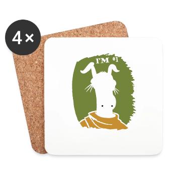 Je suis le chien numéro 1, pourquoi essayer plus - Dessous de verre (lot de 4) - blanc - Devant