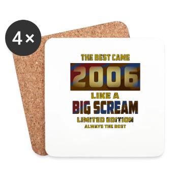 YEAR 2006 - Coasters (set of 4) - white - Front
