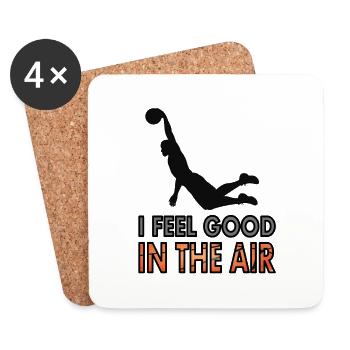 Basketball Playing Baskteball Player Dunk Gift - Coasters (set of 4) - white - Front