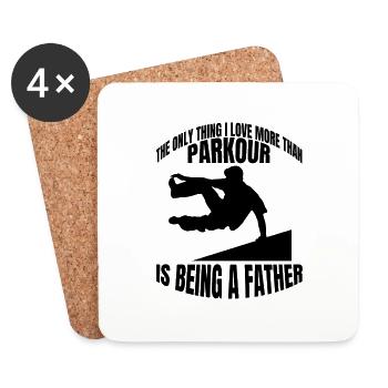 Parkour Runner Extreme Sports Gift Parkour Runner - Coasters (set of 4) - white - Front