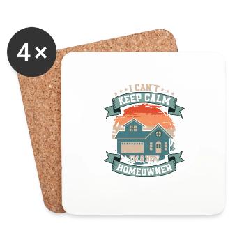 I Can't Keep Calm I'm A New Homeowner Home Housewa - Coasters (set of 4) - white - Front