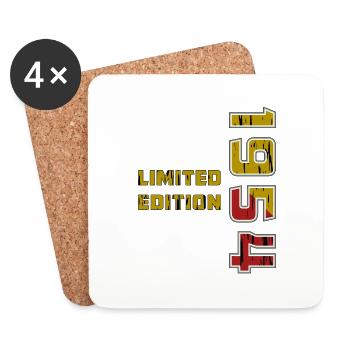 YEAR 1954 - Coasters (set of 4) - white - Front