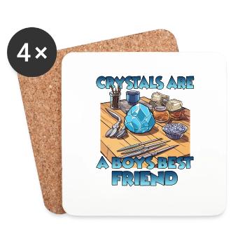CrystalArtisans Creative crystal growing gift - Coasters (set of 4) - white - Front