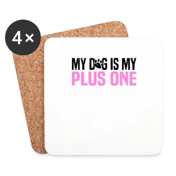 Misanthrope Antisocial Introverti - Dessous de verre (lot de 4) - blanc - Devant