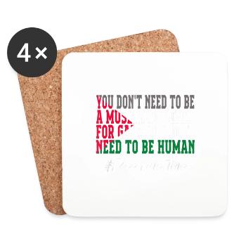 PALESTINE Palestine FLAG Peace - Coasters (set of 4) - white - Front
