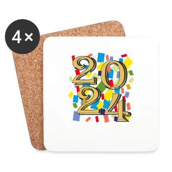 2024 - Coasters (set of 4) - white - Front