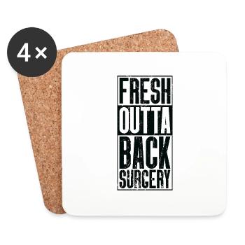Fresh Outta Surgery - Retour - Dessous de verre (lot de 4) - blanc - Devant