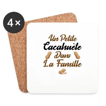 Bébé Petite Cacahuète Je T'aime - Dessous de verre (lot de 4) - blanc - Devant