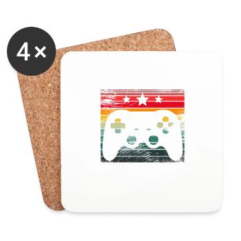 Nächste Level Großer Bruder 2025 - Untersetzer (4er-Set) - Weiß - Vorne