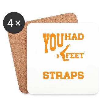 You Had Me At Feet In Straps 23 - Untersetzer (4er-Set) - Weiß - Vorne