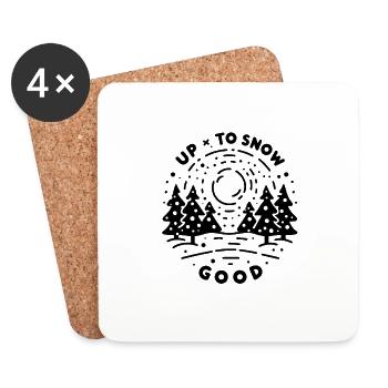 Up To Snow Good - Coasters (set of 4) - white - Front