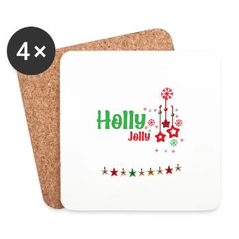 Holy Christmas - Coasters (set of 4) - white - Front