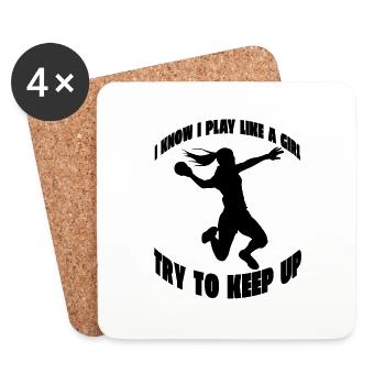 Handball Player Handball Team Handball Handball Fan - Coasters (set of 4) - white - Front