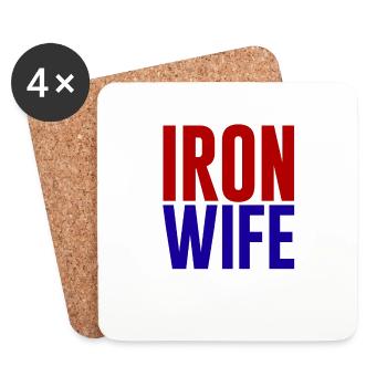 Ironwife, Haul Cheer Baiser 2 - Dessous de verre (lot de 4) - blanc - Devant