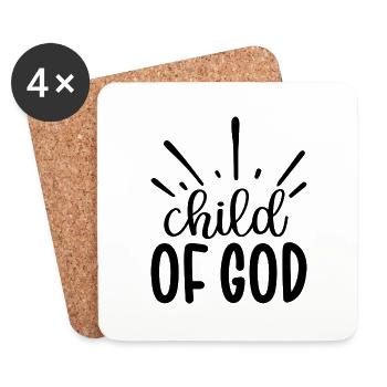 Child Of God - Untersetzer (4er-Set) - Weiß - Vorne