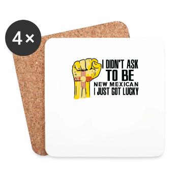 New Mexican American US Patriot USA Grown New - Coasters (set of 4) - white - Front