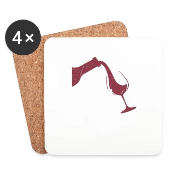 I Need A Glass Of Wine Winery Vintner - Coasters (set of 4) - white - Front