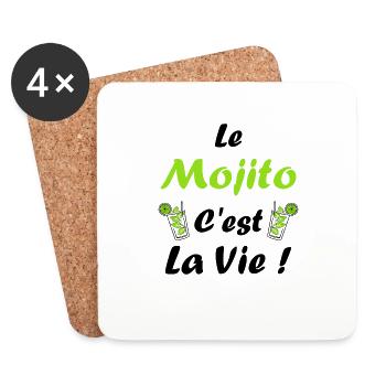 Le Mojito c'est la vie - Dessous de verre (lot de 4) - blanc - Devant