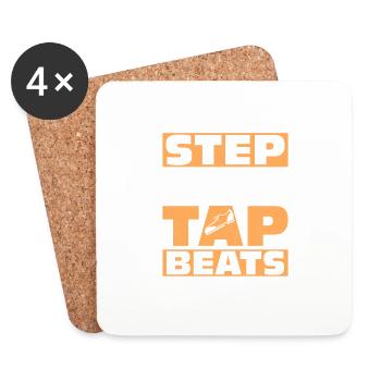 Step By Step To The Tap Beats Tap Dancer Tap Dance - Coasters (set of 4) - white - Front