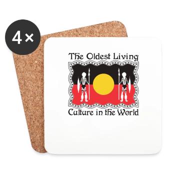 The Oldest Living Culture in the World - Untersetzer (4er-Set) - Weiß - Vorne