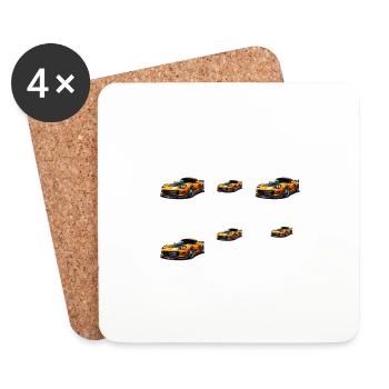 6 Things I Do In My Spare Time Car Enthusiast Cars - Coasters (set of 4) - white - Front