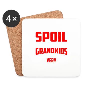 I Don't Spoil My Grandkids 13 - Coasters (set of 4) - white - Front