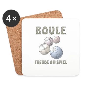 BOULE FREUDE AM SPIEL - Untersetzer (4er-Set) - Weiß - Vorne