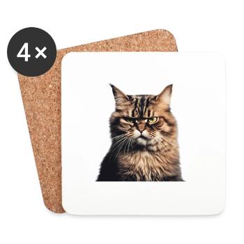 Siamese Cat, Kitten, Domestic Cat, Cat, Cat Owner - Coasters (set of 4) - white - Front