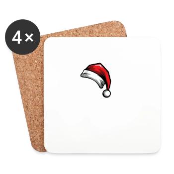 70 Zahl Weihnachten - Untersetzer (4er-Set) - Weiß - Vorne