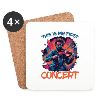 This Is My First Concert 59 - Untersetzer (4er-Set) - Weiß - Vorne