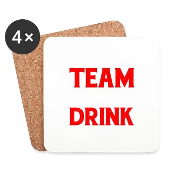 This Team Makes Me Drink 5 - Coasters (set of 4) - white - Front