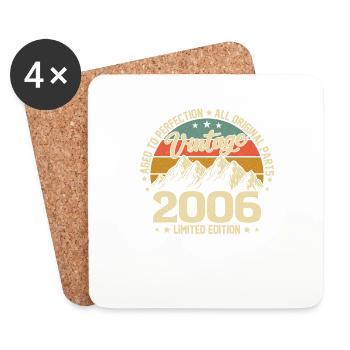 Vintage 2006: Legendary 18th Birthday Gift - Coasters (set of 4) - white - Front
