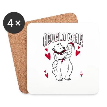 Abuela Bear - Untersetzer (4er-Set) - Weiß - Vorne
