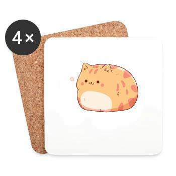 My problem area is not behind the forehead - Coasters (set of 4) - white - Front