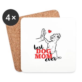 Beste Yorkshire Terrier Mutter Yorkshire Terrier - Untersetzer (4er-Set) - Weiß - Vorne