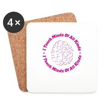 Special Education Teacher Gifts Love Teaching - Coasters (set of 4) - white - Front