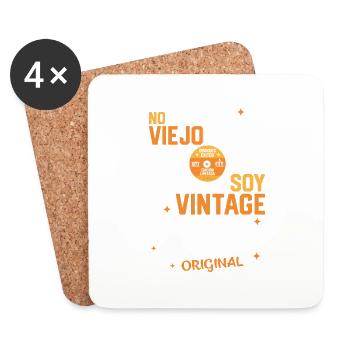 30e anniversaire Vintage - Légende de 1993 - Dessous de verre (lot de 4) - blanc - Devant