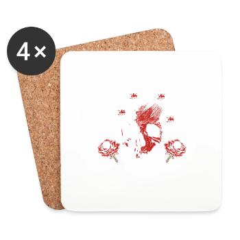 Juste Une Fille Qui Aime Le Meurtre Podcasts True Crime M - Dessous de verre (lot de 4) - blanc - Devant