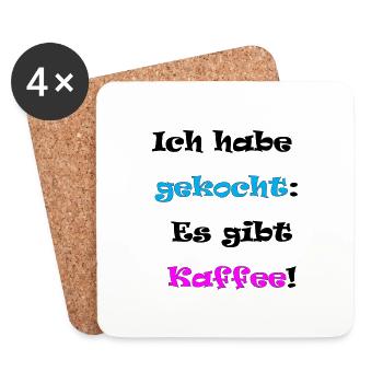 Ich habe gekocht - Untersetzer (4er-Set) - Weiß - Vorne