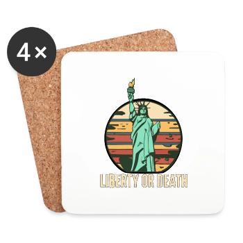 LA LIBERTÉ OU LA MORT - Dessous de verre (lot de 4) - blanc - Devant