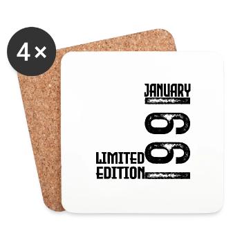 January 1991 Anniversary Gift. January 1991. - Coasters (set of 4) - white - Front