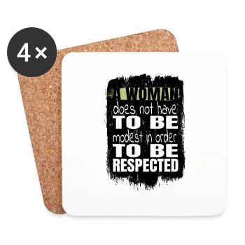 Ruth Bader Ginsburg Patriarchy Birthday Present - Coasters (set of 4) - white - Front