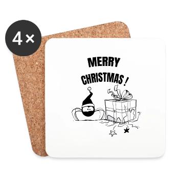 Beth the Spider - Merry Christmas, or Almost - Coasters (set of 4) - white - Front