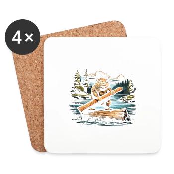 Barrage It - Dessous de verre (lot de 4) - blanc - Devant